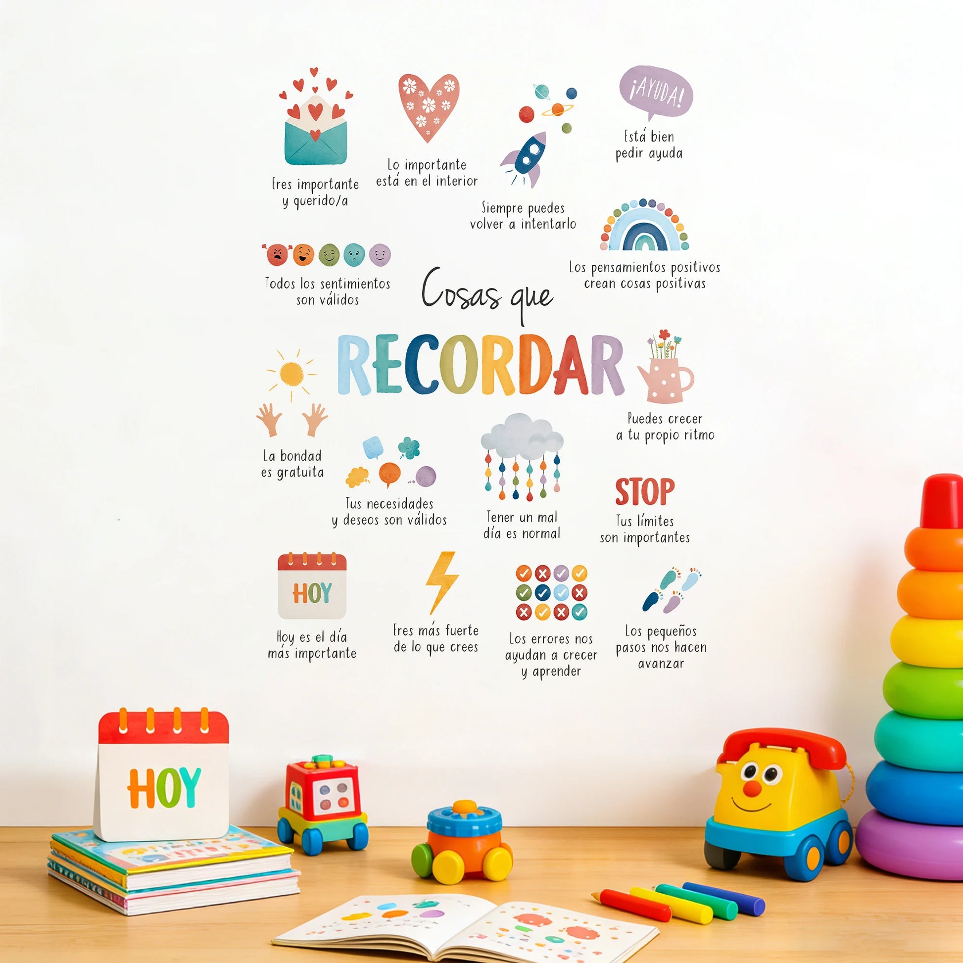Things to Remember Therapy Wall Decal | Home Decor displayed in room decor by HomeDecorDecals.