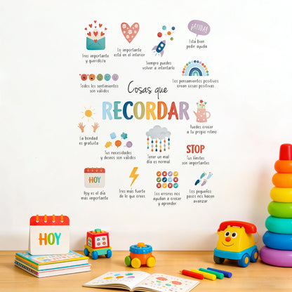 Things to Remember Therapy Wall Decal | Home Decor displayed in room decor by HomeDecorDecals.