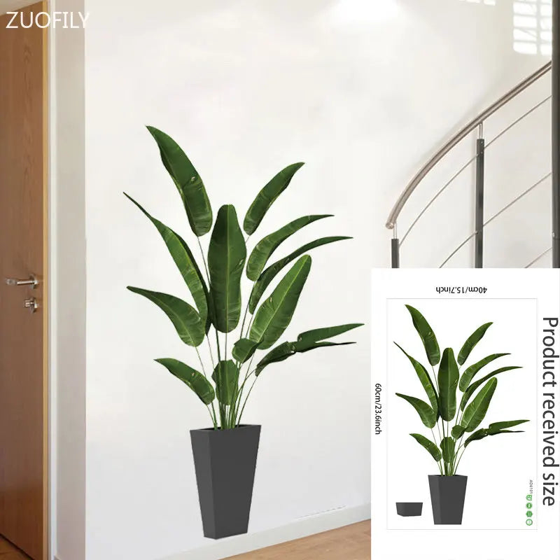 16 Styles Large Tropical Green Plants Wall Stickers Palm Leaves PVC Living Room Art Vinyl Poster Wallpaper Home Decoration Mural-HomeDecorDecals_com