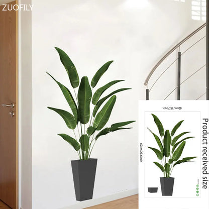 16 Styles Large Tropical Green Plants Wall Stickers Palm Leaves PVC Living Room Art Vinyl Poster Wallpaper Home Decoration Mural-HomeDecorDecals_com