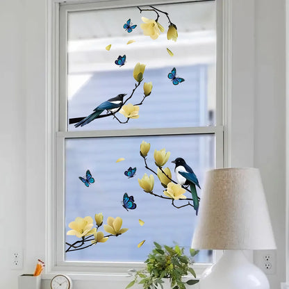 View Bird Wall Stickers Windows Wall Art Decoration for Bedroom Gift Wallpaper Home Decore Living Room DIY Kids Room-HomeDecorDecals_com