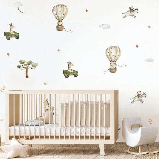 Lovely Animal Wall Decal | Kids Room Decor removable peel and stick wall decal by HomeDecorDecals.