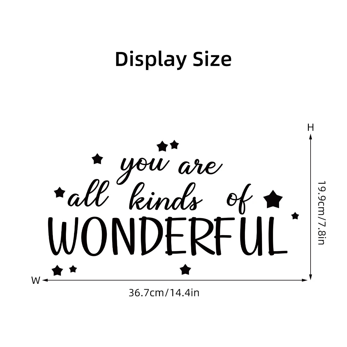 Text Wall Mirror Decal | Home Decor displayed in room decor by HomeDecorDecals.