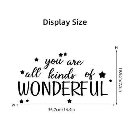 Text Wall Mirror Decal | Home Decor displayed in room decor by HomeDecorDecals.