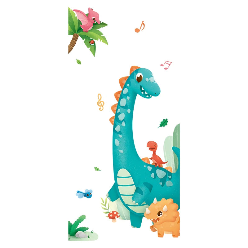 Cartoon Large Dinosaur Kids Wall Stickers for Nursery Room Removable Decals Baby Bedroom Decor Bathroom Door DIY Posters Murals-HomeDecorDecals_com