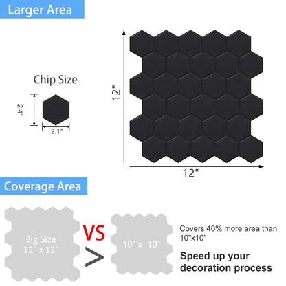 Large Hexagonal Wall Tiles | Home Decor by HomeDecorDecals.
