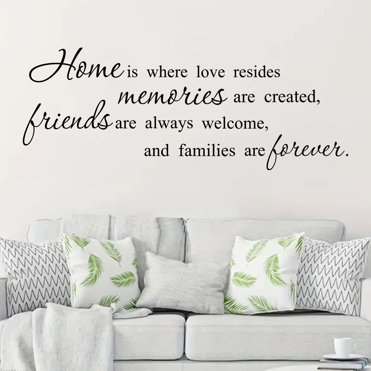 Encouraging Text Wall Decal | Home Decor removable peel and stick wall decal by HomeDecorDecals.
