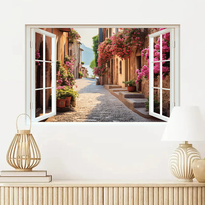 Close-up view of Imitation Window View Wall Decal | Home Decor by HomeDecorDecals.