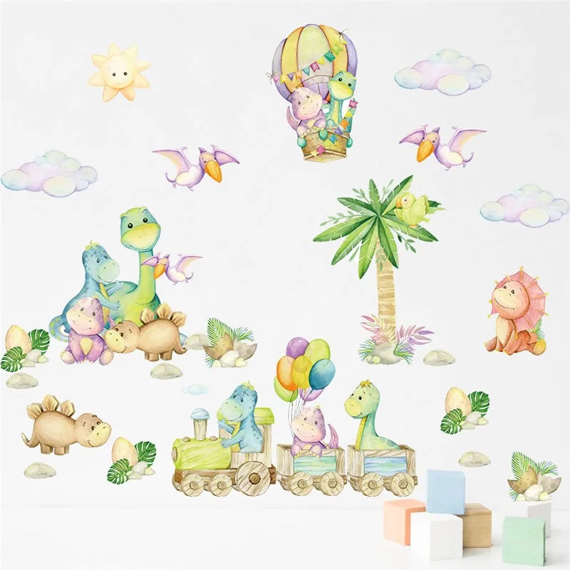 Cute Baby Dinosaur Wall Stickers PVC Kids Decor-HomeDecorDecals_com