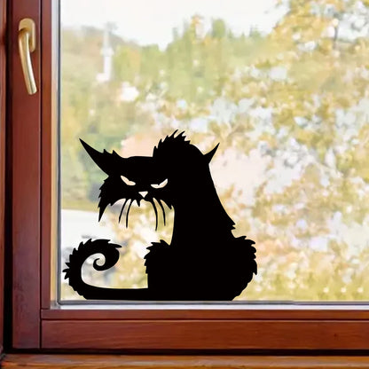 Black Cat Pattern Wall Decal | Home Decor by HomeDecorDecals.