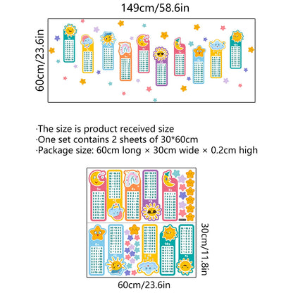 Cartoon Children 99 Multiplication Table Math Toy Wall Stickers for Kids Rooms Baby Learn Educational Mural Decals-HomeDecorDecals_com