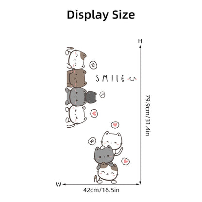 1Pc Cartoon Animals Baby Room Wall Stickers for Front Door Sheet Kids Room Children's Bedroom Wall Decals Home Decoration-HomeDecorDecals_com