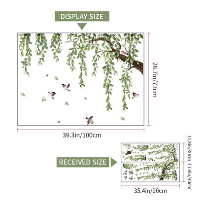 Green Leaves Nature Wall Decal | Home Decor home decor design by HomeDecorDecals.