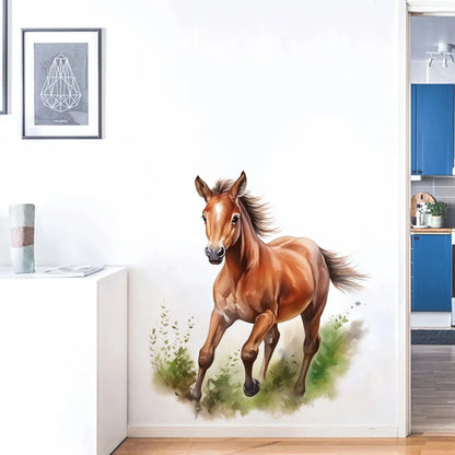 Running Horse Wall Decal | Home Decor removable peel and stick wall decal by HomeDecorDecals.