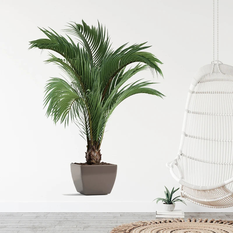 Greenery Potted Plants Simulation Flower Pots Wall Decals Bedroom Living Room Entrance Home Wall Decoration Stickers-HomeDecorDecals_com