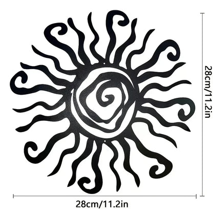 Wacky Sun Metal Wall Decal | Home Decor decorative wall feature by HomeDecorDecals.