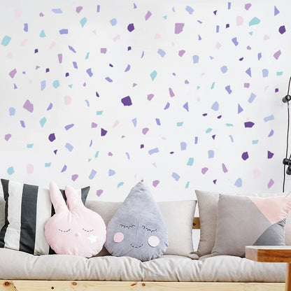 Purple Terrazzo Pattern Wall Decal | Room Decor design details by HomeDecorDecals.