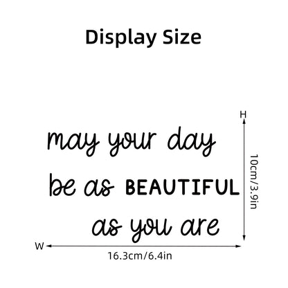 Inspirational Quote Mirror Decal | Home Decor displayed in room decor by HomeDecorDecals.