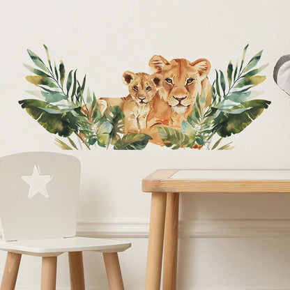 Forest King Tiger Wall Sticker for Kids Room-HomeDecorDecals_com