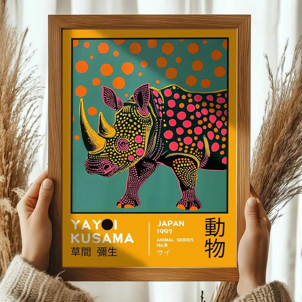 Pop Artist Yayoi K_Kusama Poster Decorative Wall Art Stickers Mural Photo Print for Home Living Room Hallway Decor-HomeDecorDecals_com
