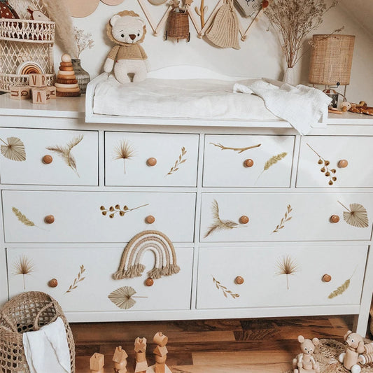 Polka Leaves Wall Decal | Room Decor removable peel and stick wall decal by HomeDecorDecals.