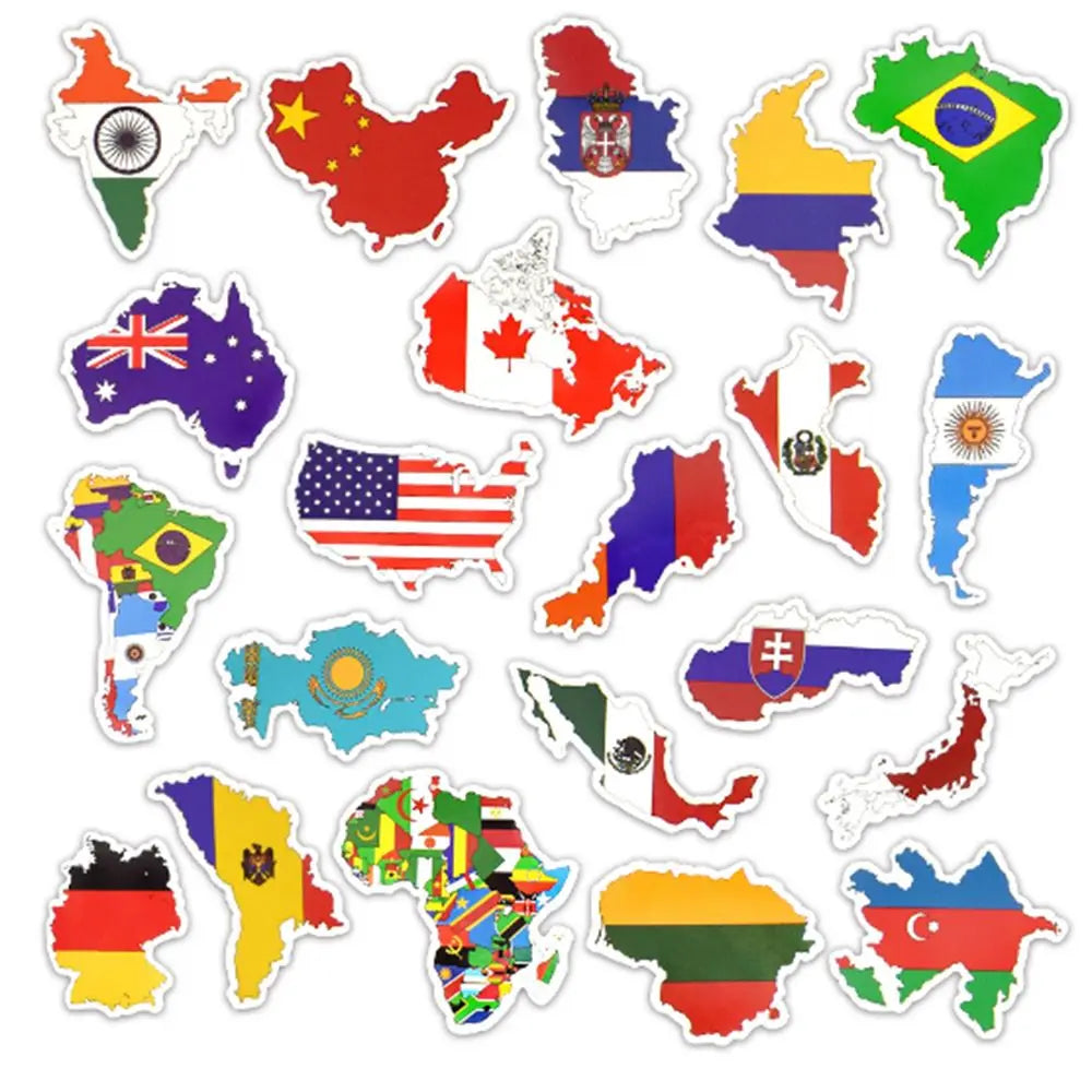 National Flags DIY Wall Sticker | Home Decor by HomeDecorDecals.