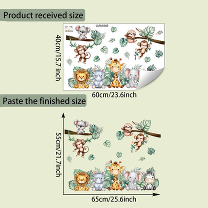 Small Animal Wall Stickers In The Forest Are Suitable For Home Decoration In Children's Rooms And Kindergartens-HomeDecorDecals_com