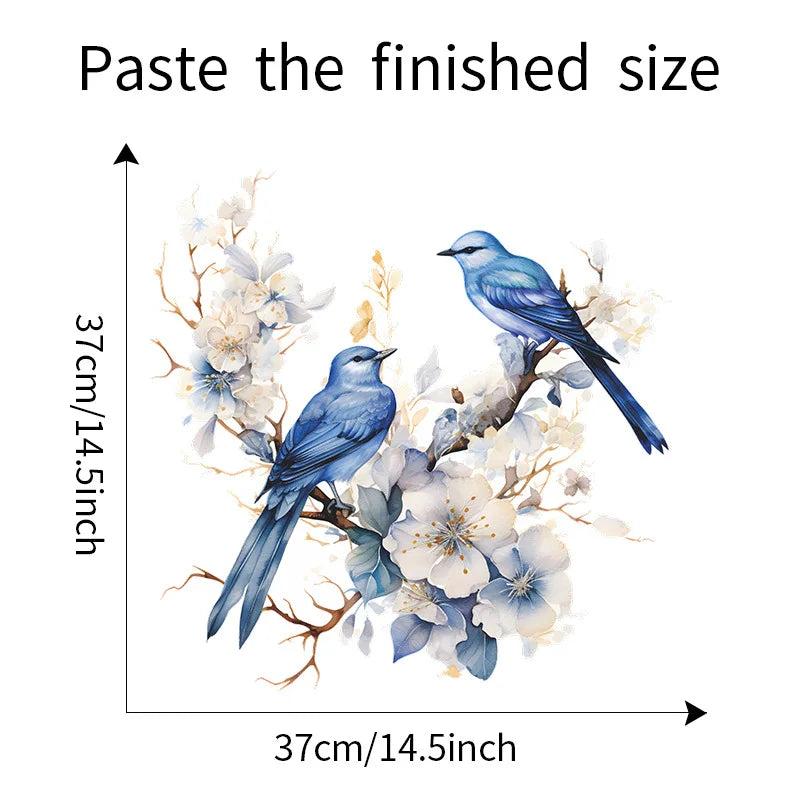 Branches Flower and Birds Wall Decal | Home Decor by HomeDecorDecals.