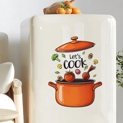 Cartoon Kitchen Cooking Wall Decal | Home Decor removable peel and stick wall decal by HomeDecorDecals.