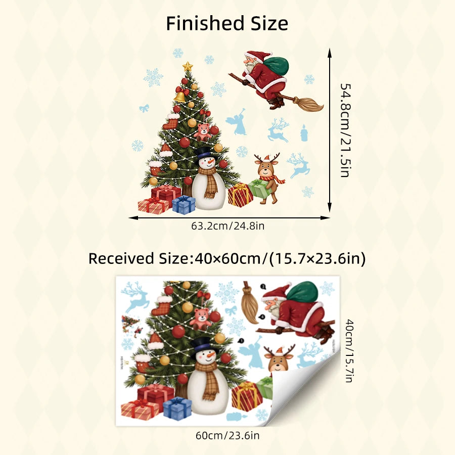 Additional view of Whimsical Christmas Wall Decal | Home Decor by HomeDecorDecals.