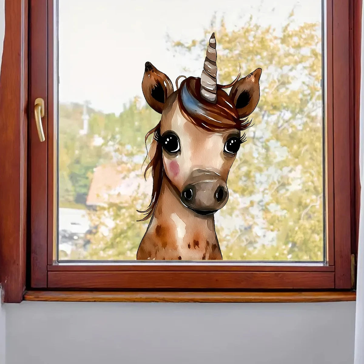 Brown Unicorn Wall Decal | Home Decor by HomeDecorDecals.