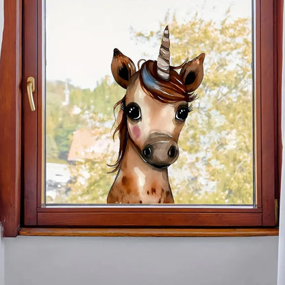 Brown Unicorn Wall Decal | Home Decor by HomeDecorDecals.