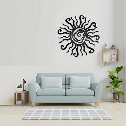 Wacky Sun Metal Wall Decal | Home Decor design details by HomeDecorDecals.