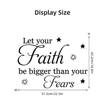 Inspirational Quotes Star Wall Decal | Home Decor displayed in room decor by HomeDecorDecals.