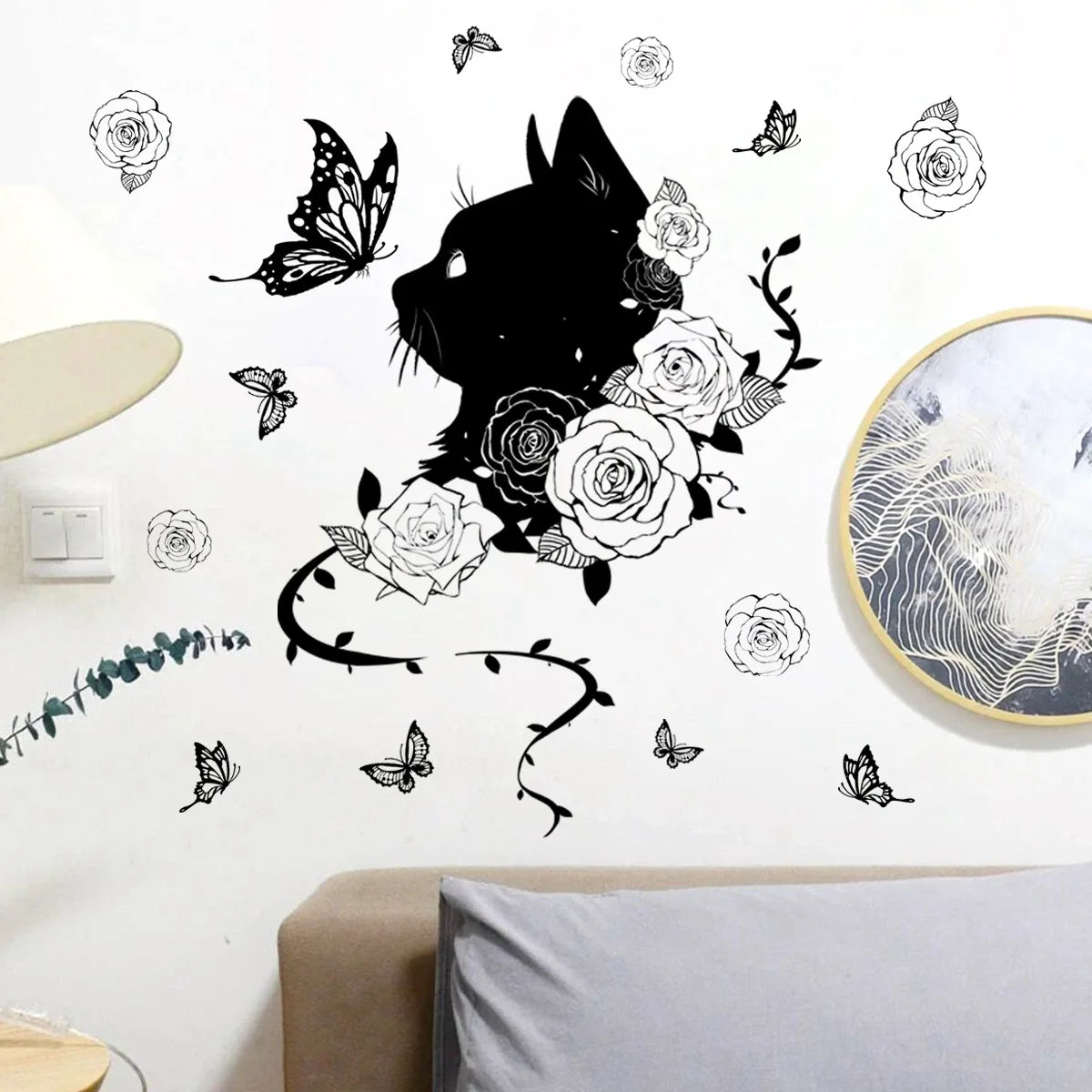 Creative cartoon Wall Stickers Home Wall Decor detachable Self-adhesive Kids Room Decoration Bedroom Background Wall Stickers-HomeDecorDecals_com