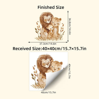 Lion Family Wall Decal | Home Decor home decor design by HomeDecorDecals.