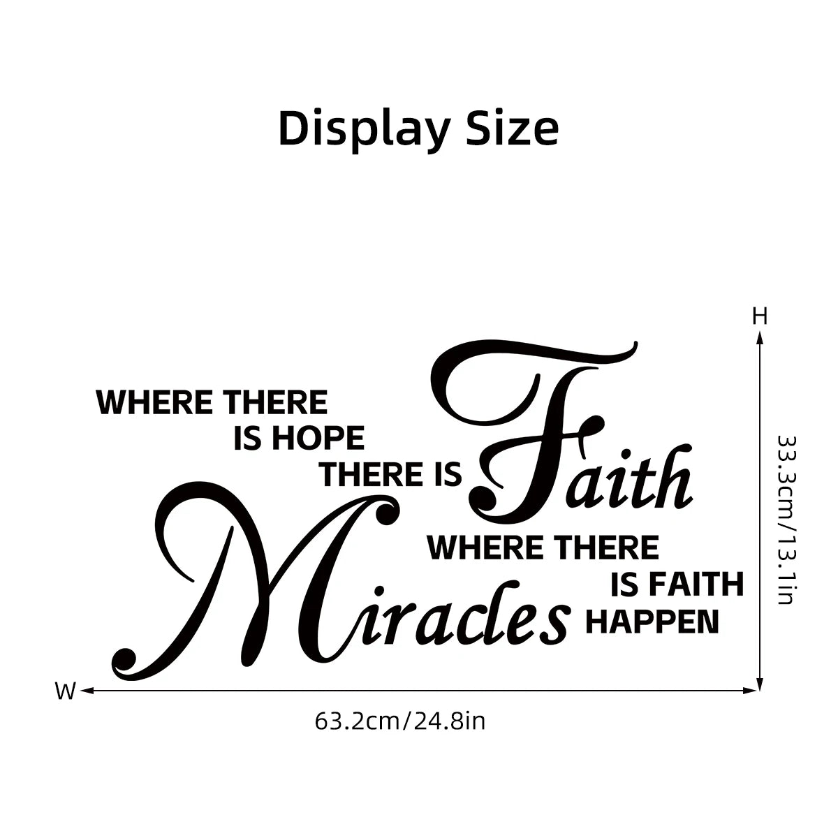 Positive Text Wall Decal | Home Decor displayed in room decor by HomeDecorDecals.
