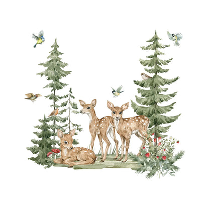 Cartoon Forest Animals Wall Stickers For Décor-HomeDecorDecals_com