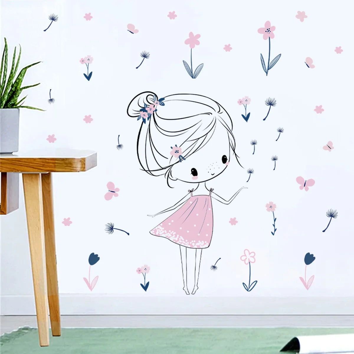 Creative cartoon Wall Stickers Home Wall Decor detachable Self-adhesive Kids Room Decoration Bedroom Background Wall Stickers-HomeDecorDecals_com