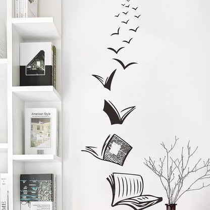 1PCS books textbooks thought bedroom living room entrance dormitory home decoration wall stickers self-adhesive-HomeDecorDecals_com