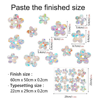 29 Stylels Rainbow Maker Sun Catcher Wall Stickers Cat Bird Star Mushroom Moon Sun DIY Window Glass Electrostatic Prisms Sticker-HomeDecorDecals_com