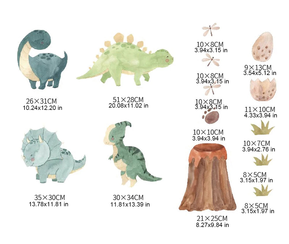 Dinosaur Wall Decals, Dino Alphabet Wall Stickers, Wall Decor for Boy Girl Kids Nursery Baby Bedroom Living Room Classroom-HomeDecorDecals_com