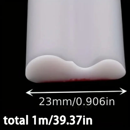 1 Roll of Elegant Self-Adhesive PVC Decorative Strips - Flexible and Bendable for Walls, Floors and Cabinets, 3.3 Foot Long, Eur-HomeDecorDecals_com