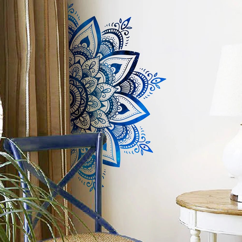 Mandala Lotus Flower Datura Zen Wall Decal | Home Decor home decor design by HomeDecorDecals.