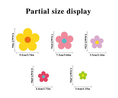 Colourful Flowers Wall Sticker | Kids Room Decor home decor design by HomeDecorDecals.