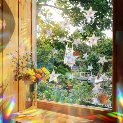 29 Stylels Rainbow Maker Sun Catcher Wall Stickers Cat Bird Star Mushroom Moon Sun DIY Window Glass Electrostatic Prisms Sticker-HomeDecorDecals_com