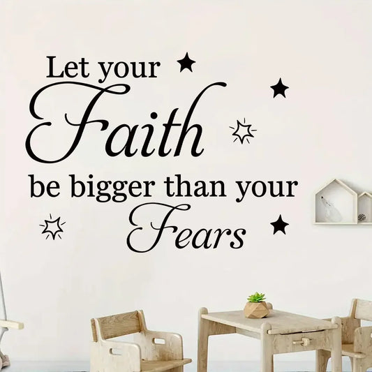 Inspirational Spirit Quotes Star Wall Stickers Home Decor for Living Room Study Room Decoration Wall Decals Bedroom Background-HomeDecorDecals_com