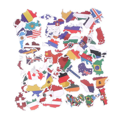 Additional view of National Flags DIY Wall Sticker | Home Decor by HomeDecorDecals.
