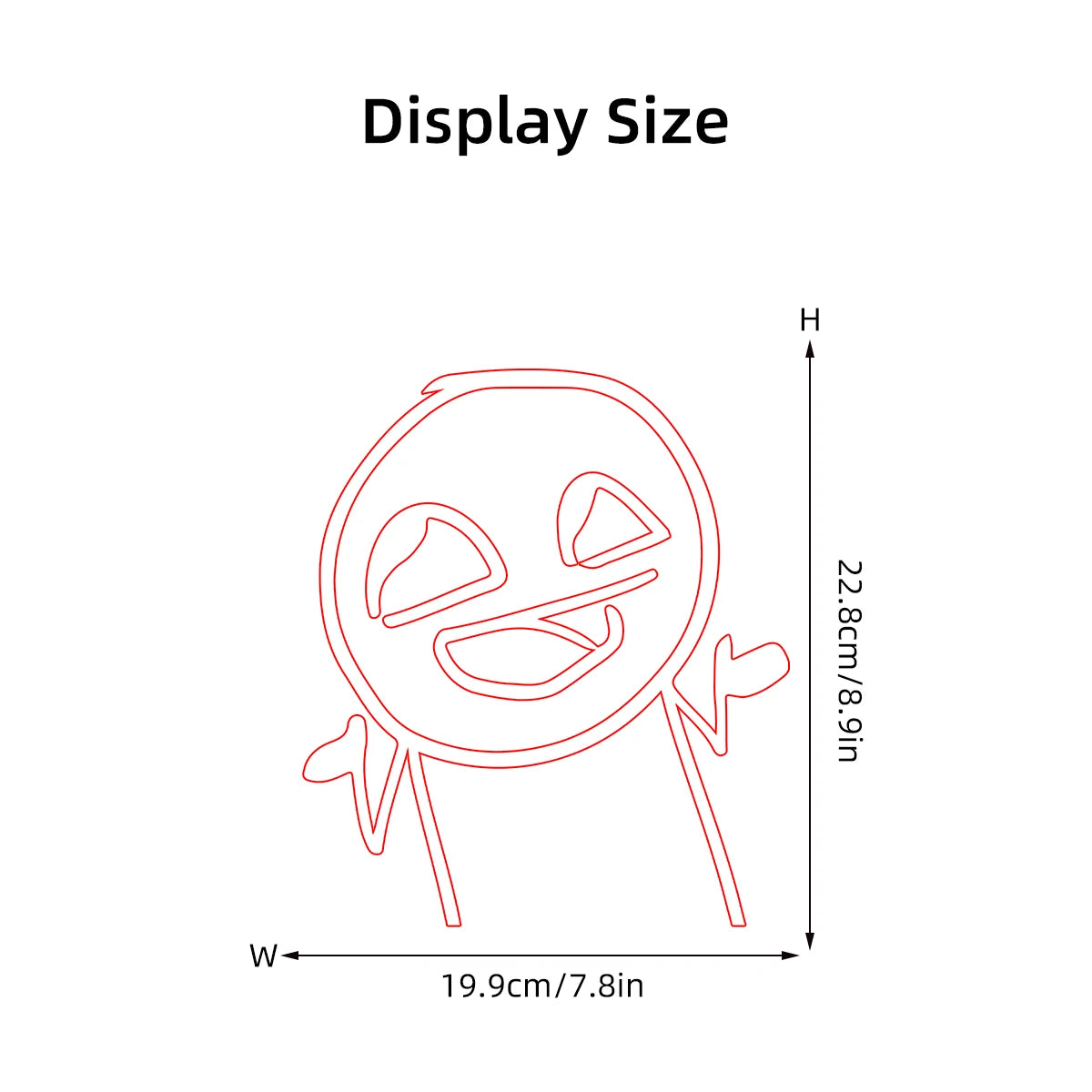 Stick Figure Funny Man Wall Decal | Room Decor decorative wall feature by HomeDecorDecals.