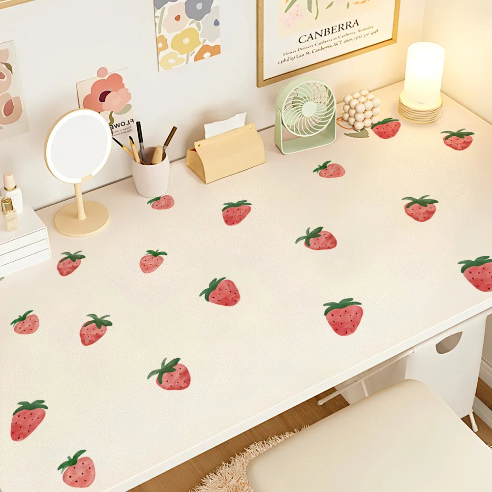 Pink Strawberry Self-Adhesive Vinyl Wall Stickers for Kids Boys Bedroom Home Room Decorations Child Bedroom Wall Art-HomeDecorDecals_com